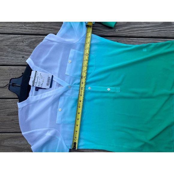 Doncaster NWT Birds of Paradise Button-UP Blouse, Size 6, MSRP $235 - Picture 3 of 8